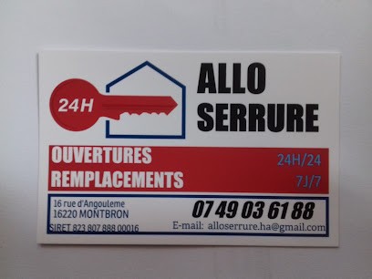 allo serrure, Serrurier à Montbron